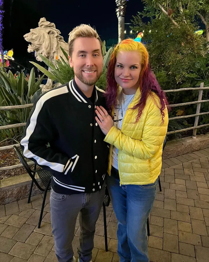 Pauley Perrette with vibrant, colorful hair at LA Zoo