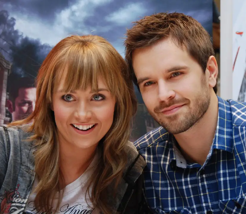 A photograph of Amber Marshall and Graham Wardle together