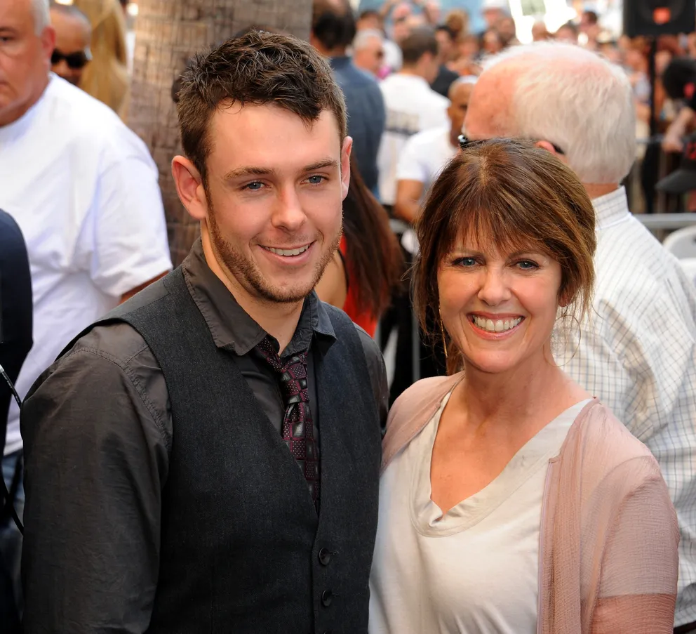 Actress Pam Dawber and son