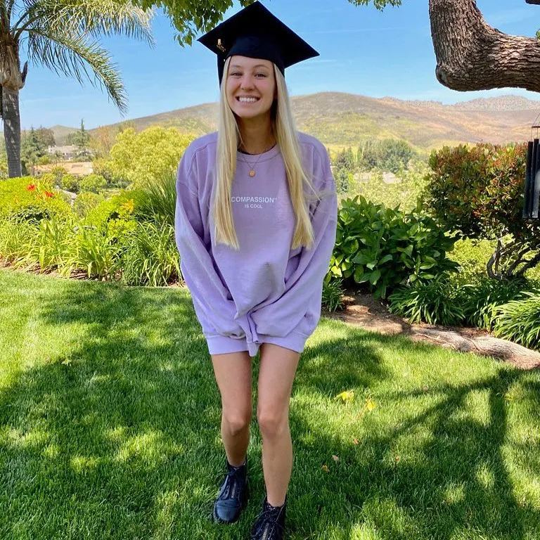 Ava Sambora at her graduation from Loyola Marymount University.